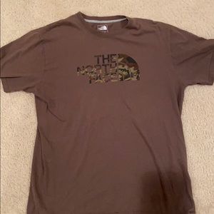 The north face brown tee